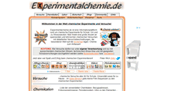 Desktop Screenshot of experimentalchemie.de